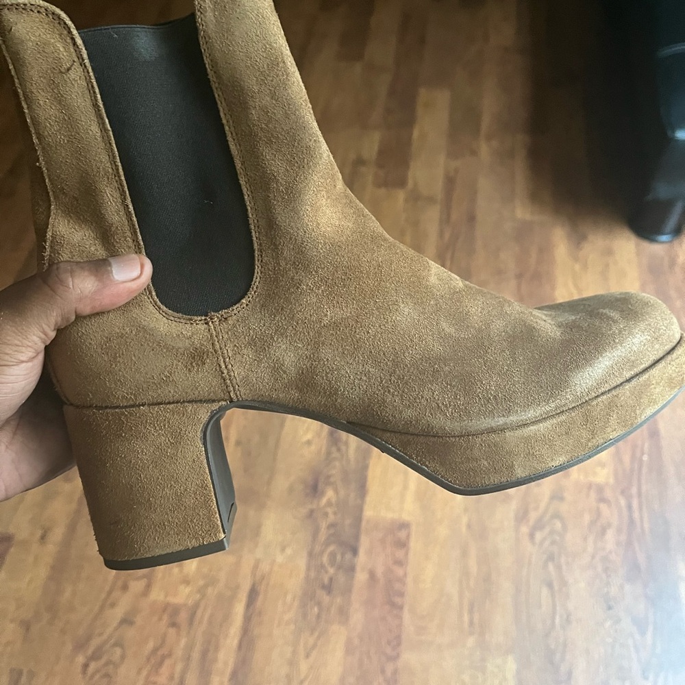 Stylish platform boots.
